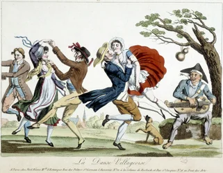 Bal: dorpsdans - n.d., eind 18e eeuw, Carnavalet