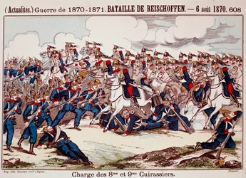 Slag bij Worth, op 6 augustus 1870 in de beginfase van de Frans-Pruisische Oorlog