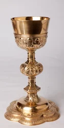 Kelk. Oorsprong Mont Saint-Aubert. Goudsmeedkunst. Atelier van Lille, Frankrijk. 1636