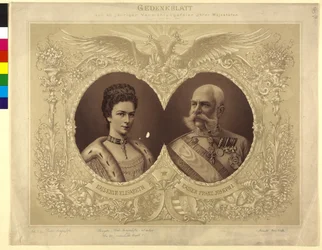 Herdenkingspapier van de 40-jarige huwelijksceremonie van Hare Majesteit 24 april 1854