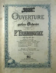 Omslag van de openingsscore 