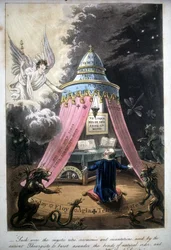 Magische ceremonie. Boek uit 1825. Bibl. Morando, Milaan.