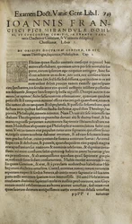 Examination vanitatis doctrinae gentium et veritatis christianae disciplinae door Pico della Mirandola