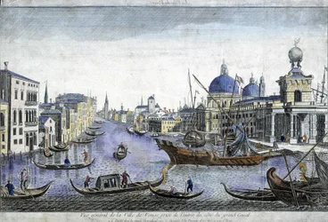 Algemeen uitzicht op Venetië - gravure