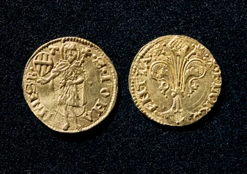Gouden gulden. 1250-1300, Museo Nazionale del Bargello, Florence