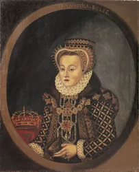 Gunilla Bielke, koningin-gemalin van Zweden - Portret van Gunilla Bielke (1568-1597), Koningin van Zweden, Anoniem
