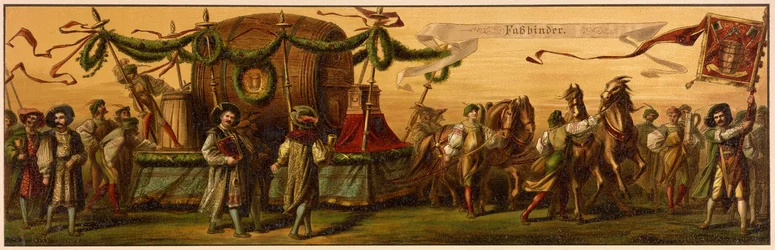 Hans Makarts processie van de stad Wenen