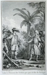 Hier is de munt van schattingen die de koning van Portugal betaalt: handel van de Portugezen in de koloniën - in 