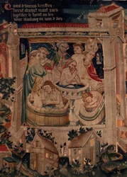 Geschiedenis van Sint Piat en Sint Eleuthère, Scene 7: Doop van de verbannen christenen