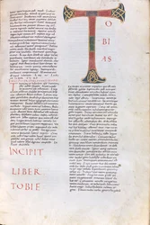 Incipit van het boek van Tobias
