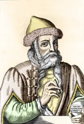 Johannes Gutenberg (1400-1468), Duitse drukker.