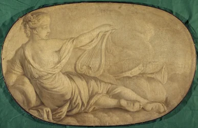 De Muziek (allegorie, decoratief schilderij voor het Hôtel La Rivière toen Canillac)
