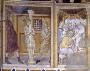 Leven van Christus, detail: Geseling, Kerk van Sant