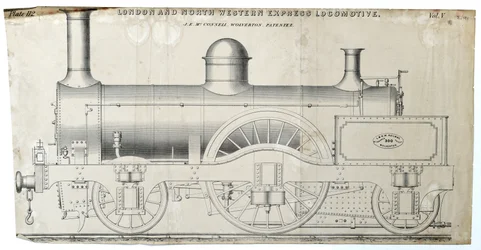 London and North Western Express Locomotive plaat 112
