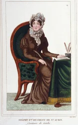 Madame de Genlis - Portret van Stéphanie Félicité van de Crest van Saint-Aubin (Saint Aubin)