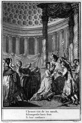 Huwelijk in de kerk. 