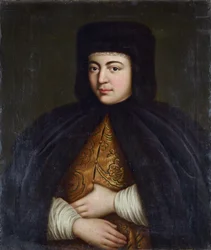 Portret van Tsarina Natalia Naryshkina (1651-1694)