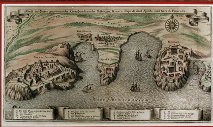 Nice, Villefranche en Monaco in de 17e eeuw