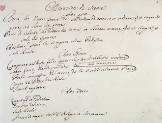 Aantekeningen over de enscenering van de opera Mithridate door Giuseppe Aldrovandini