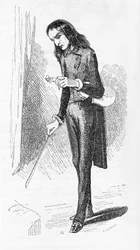 Paganini Nicolo (1782 - 1840), gravure, Italiaanse componist en violist.