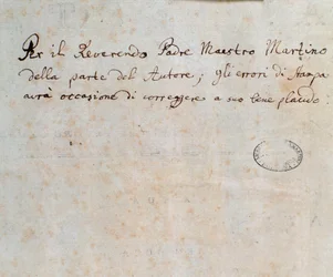 Pagina met opdracht, uit de partituur van Alceste, opera van C. W. Gluck