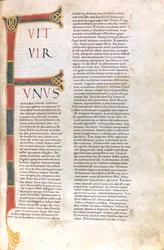 Pagina met de incipit van het eerste boek van Samuel