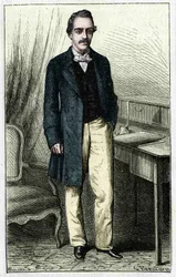 Paul du Chaillu (1837-1903), Franse ontdekkingsreiziger van Equatoriaal Afrika.