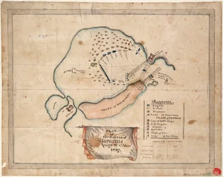 Plan van de Slag bij Navarino, 21 oktober 1827