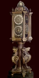 Planetariumklok (astronomische machine). 16e eeuw. Musée Guimet.
