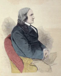 Portret van Alfred de Vigny (Alfred Victor, Graaf van Vigny)