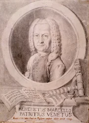 Portret van Benedetto Marcello (tekening)