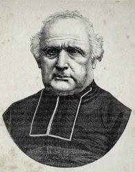 Portret van Bisschop Peyramale, priester van Lourdes (1811 - 1877) - in 