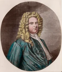Portret van Friedrich Handel
