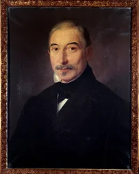 Portret van Gaetan Brizzi, Italiaanse hoornspeler