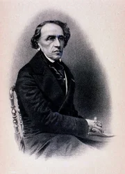 Portret van Giacomo Meyerbeer (gravure)