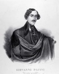 Portret van Giovanni Pacini, Italiaanse componist (1796-1867)