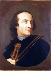 Portret van Giuseppe Tartini (1692 - 1770), Italiaanse violist en componist. Museo del Castello. Milaan