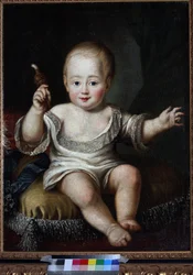Portret van grootvorst Alexander Pavlovich van Rusland als baby
