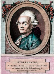 Portret van Jean Jerome Lefrancois de Lallande
