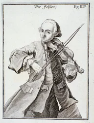 Portret van Leopold Mozart (gravure)