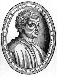 Portret van Leon Battista Alberti (1404 - 1472), Italiaanse humanist en architect