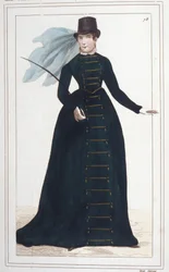 Portret van Marie-Paulette bekend als Pauline Bonaparte (1780-1825), prinses Borghese. Gravure uit 1830