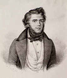 Portret van Michele Rapetti (gravure)