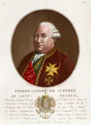 Portret van Pierre Andre de Suffren de Saint Tropez