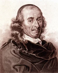 Portret van Pierre Corneille (1606 - 1684), Franse dramatische dichter.