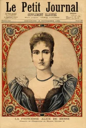 Portret van Prinses Alix van Hessen (of Alexandra van Hessen Darmstadt)