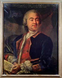 Portret van Riccardo Broschi, Italiaanse componist