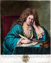 Portret van Richard Delalande, superintendent van de Muziek van de Koning, in Parijs