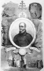 Portret van Sint Ignatius van Loyola, stichter van de Sociëteit van Jezus (1491-1556) in 