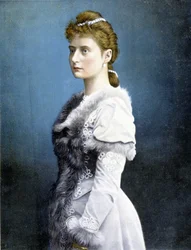 Portret van een keizerin van Rusland in de 19e eeuw